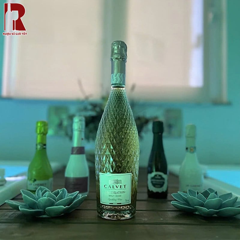 Rượu Vang Nổ Calvet Celebration Sparkling Blanc de Blanc Chính Ngạch