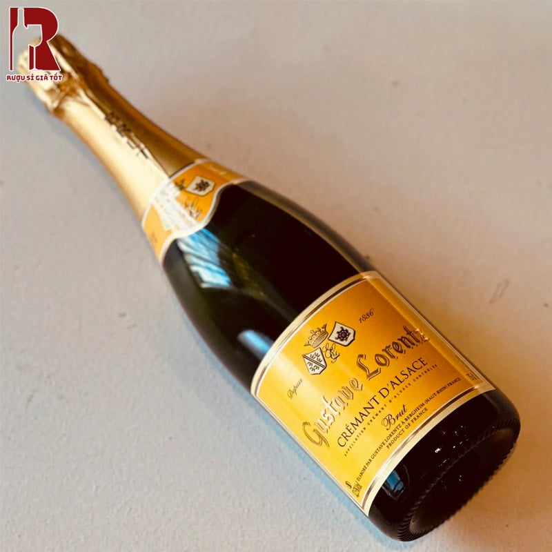 Rượu Vang Nổ Gustave Lorentz Crémant d'Alsace Brut Nhập Khẩu