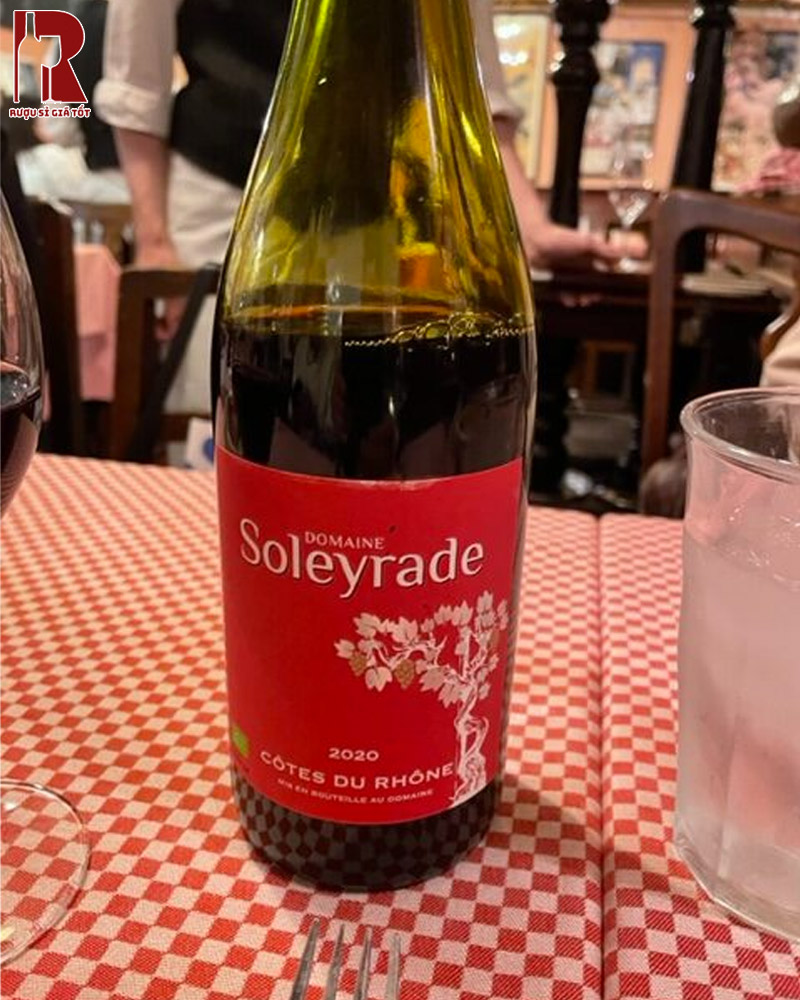 Rượu Vang Pháp Đỏ Cotes du Rhone Rouge Domaine Soleyrade Ngon Nhất