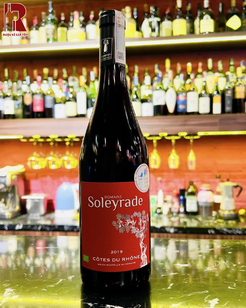Mua Rượu Vang Pháp Đỏ Cotes du Rhone Rouge Domaine Soleyrade Chính Hãng