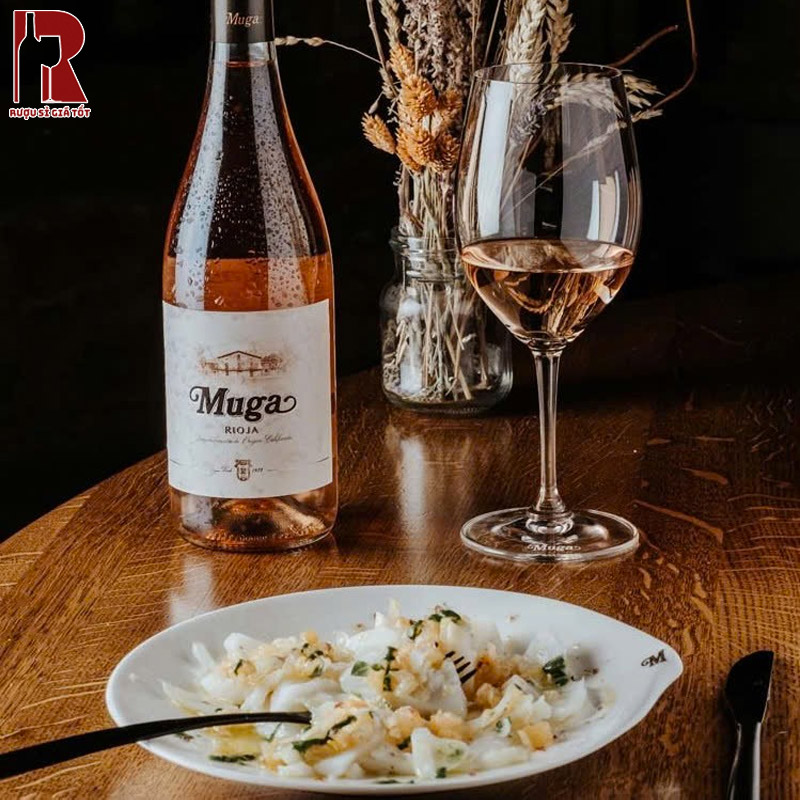 Thưởng Thức Rượu Vang Tây Ban Nha Hồng Muga Rosé Rioja