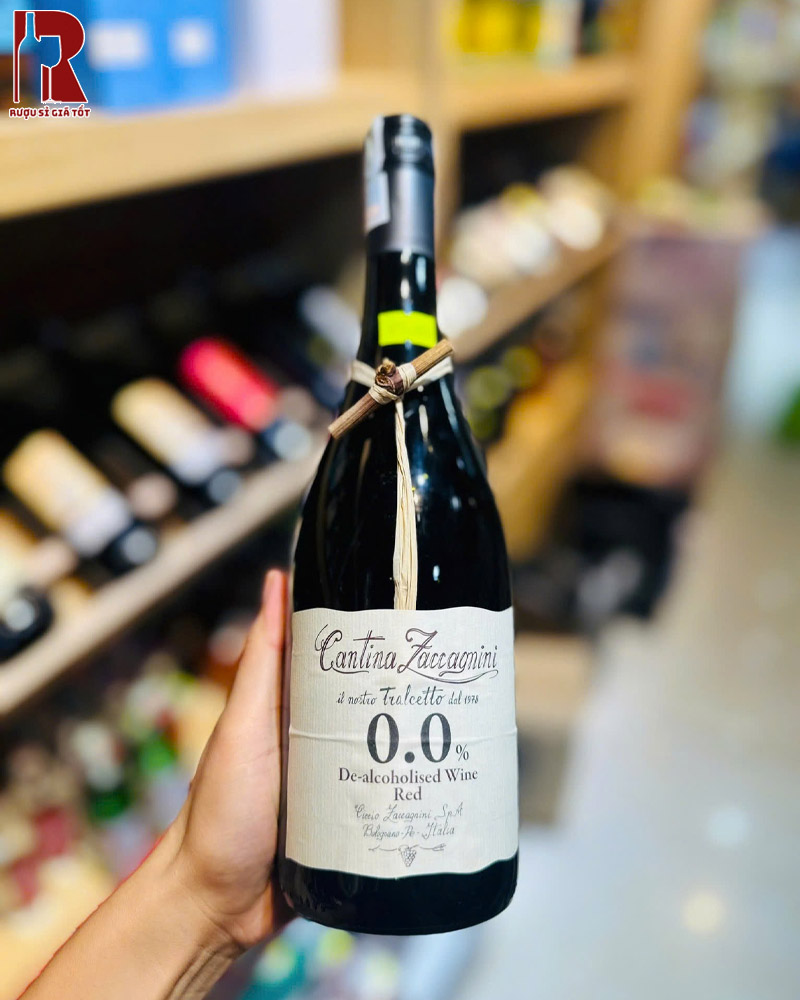 Rượu Vang Ý Đỏ Cantina Zaccagnini De-Alcoholised - Vang Không Cồn Ngon Bổ Rẻ