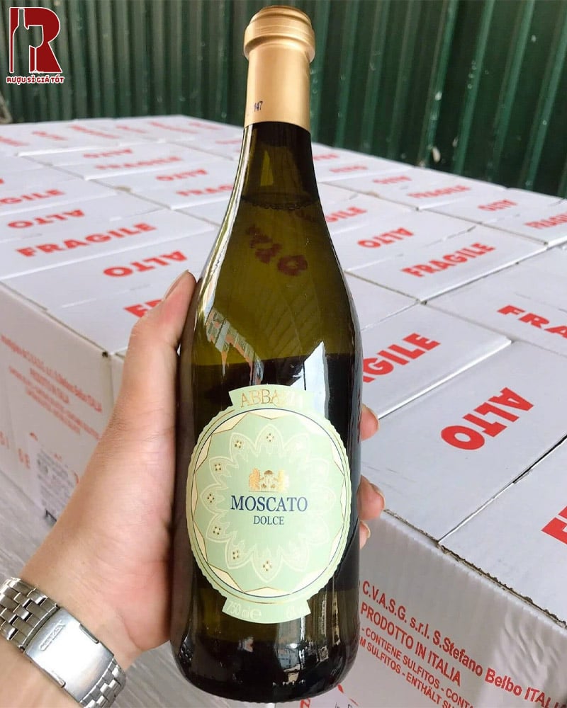 Mua Rượu Vang Ý Trắng Ngọt Abbazia Moscato D’asti DOCG Chất Lượng Cao