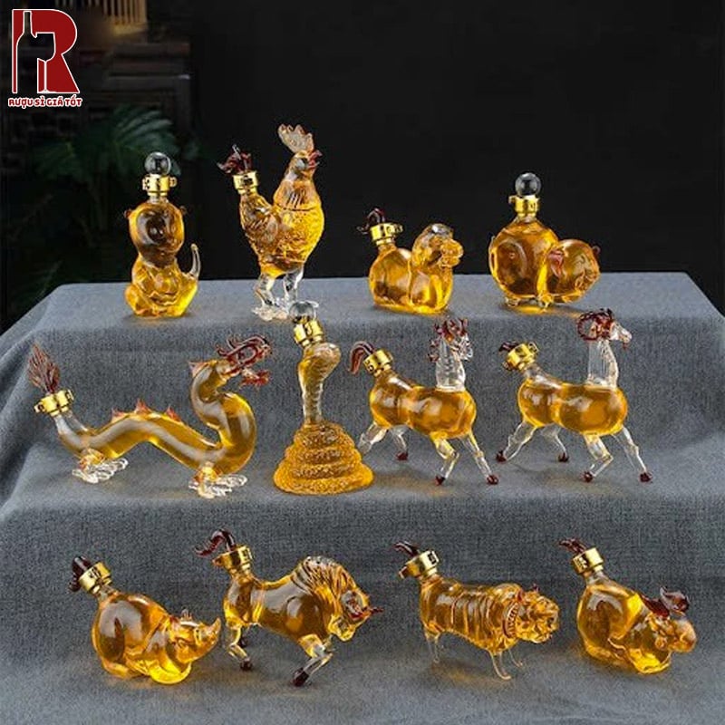 Mua Set Rượu Linh Vật 12 Con Giáp Mini Chính Hãng