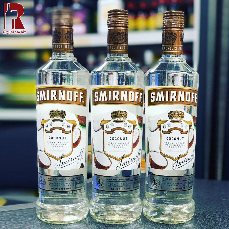 Rượu Smirnoff Vodka Coconut nhập khẩu