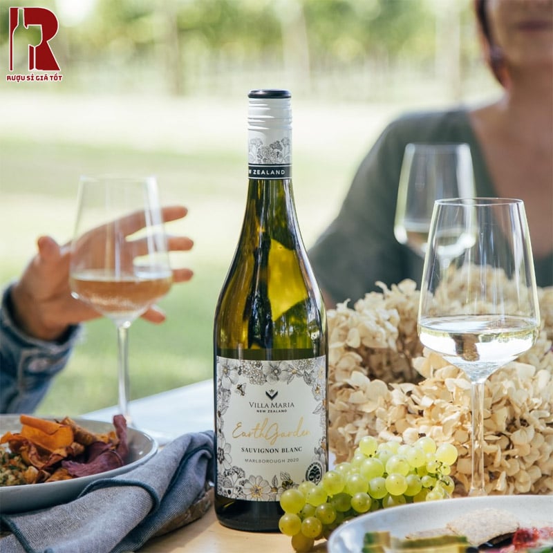 Rượu Villa Maria Earth Garden Sauvignon Blanc Marlborough Organic Chính Hãng