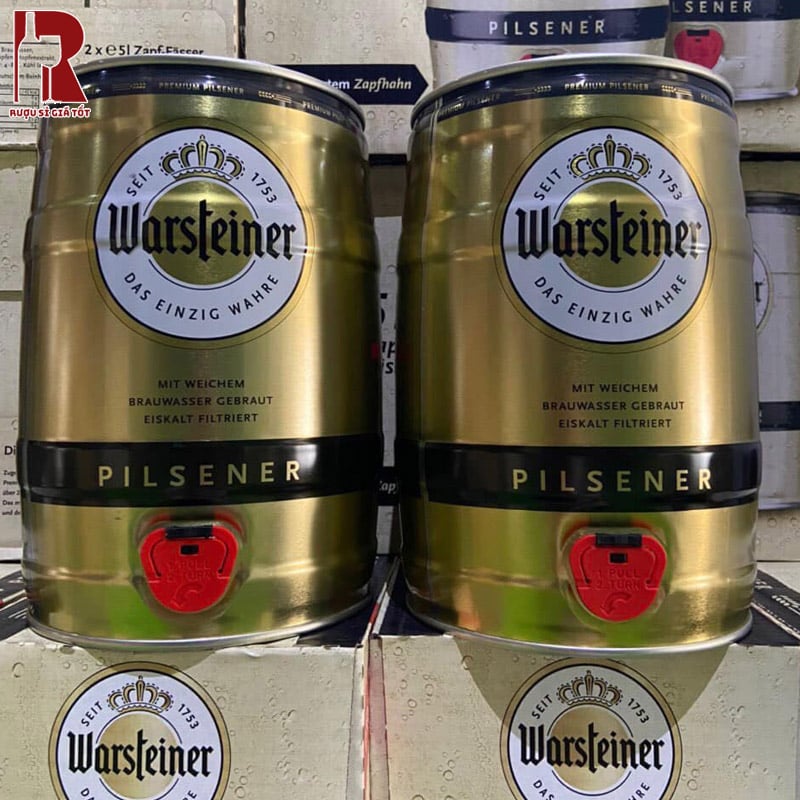 Bia Đức Warsteiner Premium 5L nhập khẩu