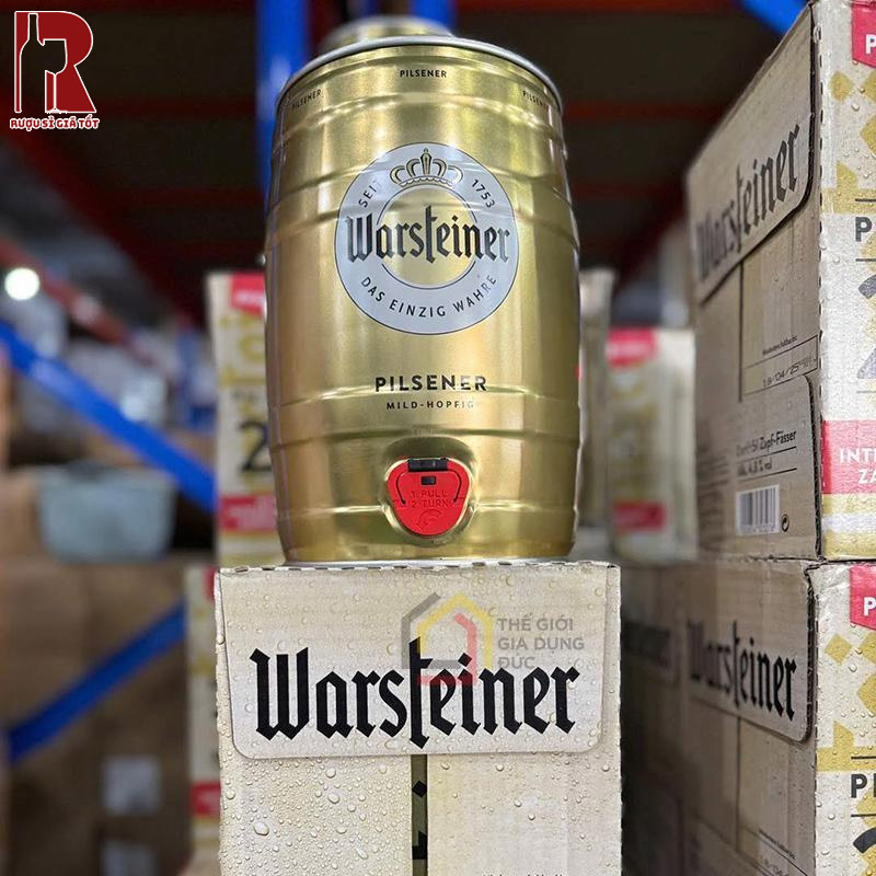 Bia Đức Warsteiner Premium 5L nhập khẩu giá rẻ chính hãng