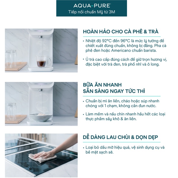 Máy Lọc Nước Nóng Lạnh Để Bàn Mới Của 3M HCD-3C