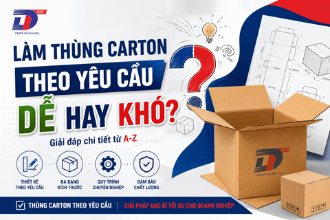 Làm Thùng Carton Theo Yêu Cầu Dễ Hay Khó? Và Những Lưu Ý Cần Phải Biết