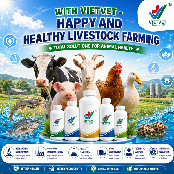 Vietvet Pharma JSC – A Reliable Partner in Aquatic Veterinary Medicine Production