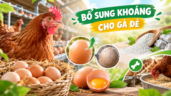 Khi nào nên cân nhắc bổ sung khoáng cho gà đẻ?