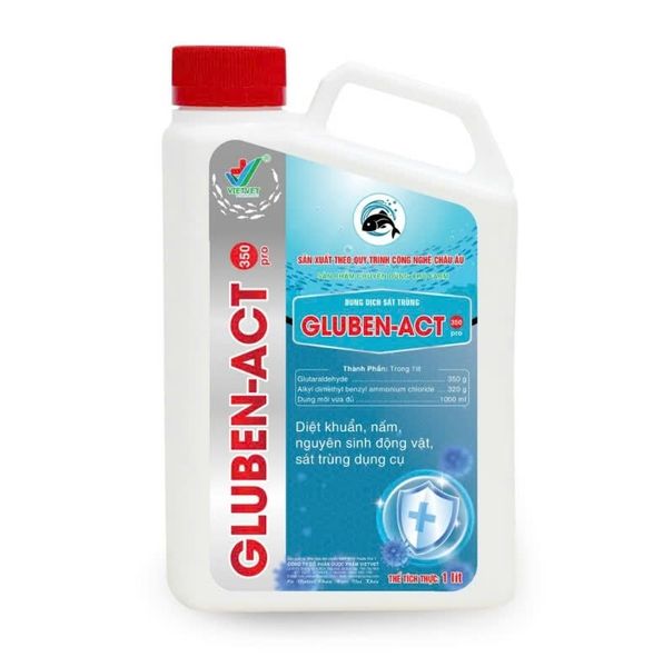 GLUBEN-ACT 350 Pro – Vietvet - Thuốc diệt khuẩn phổ rộng cho ao nuôi thủy sản