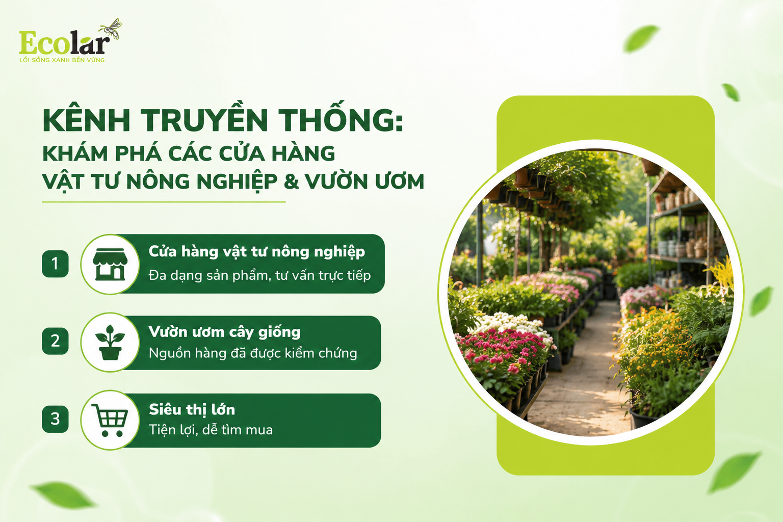 Kênh Truyền Thống: Khám Phá Các Cửa Hàng Vật Tư Nông Nghiệp & Vườn Ươm