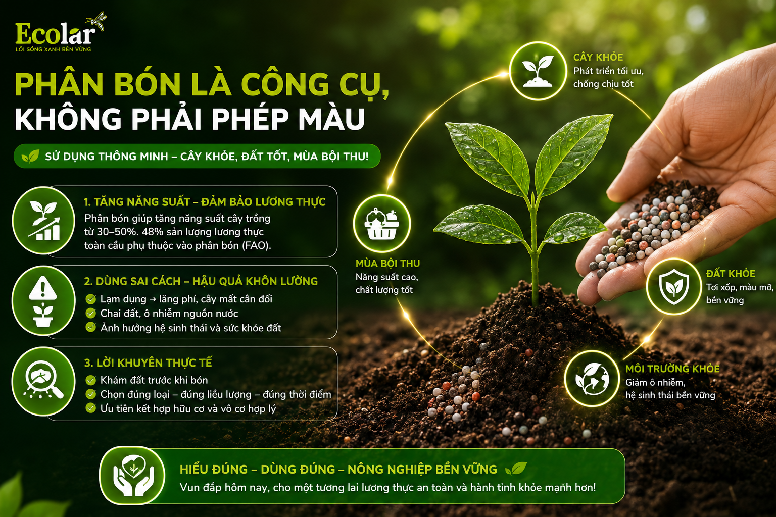 Kết Luận: Phân Bón Là Công Cụ, Không Phải Phép Màu