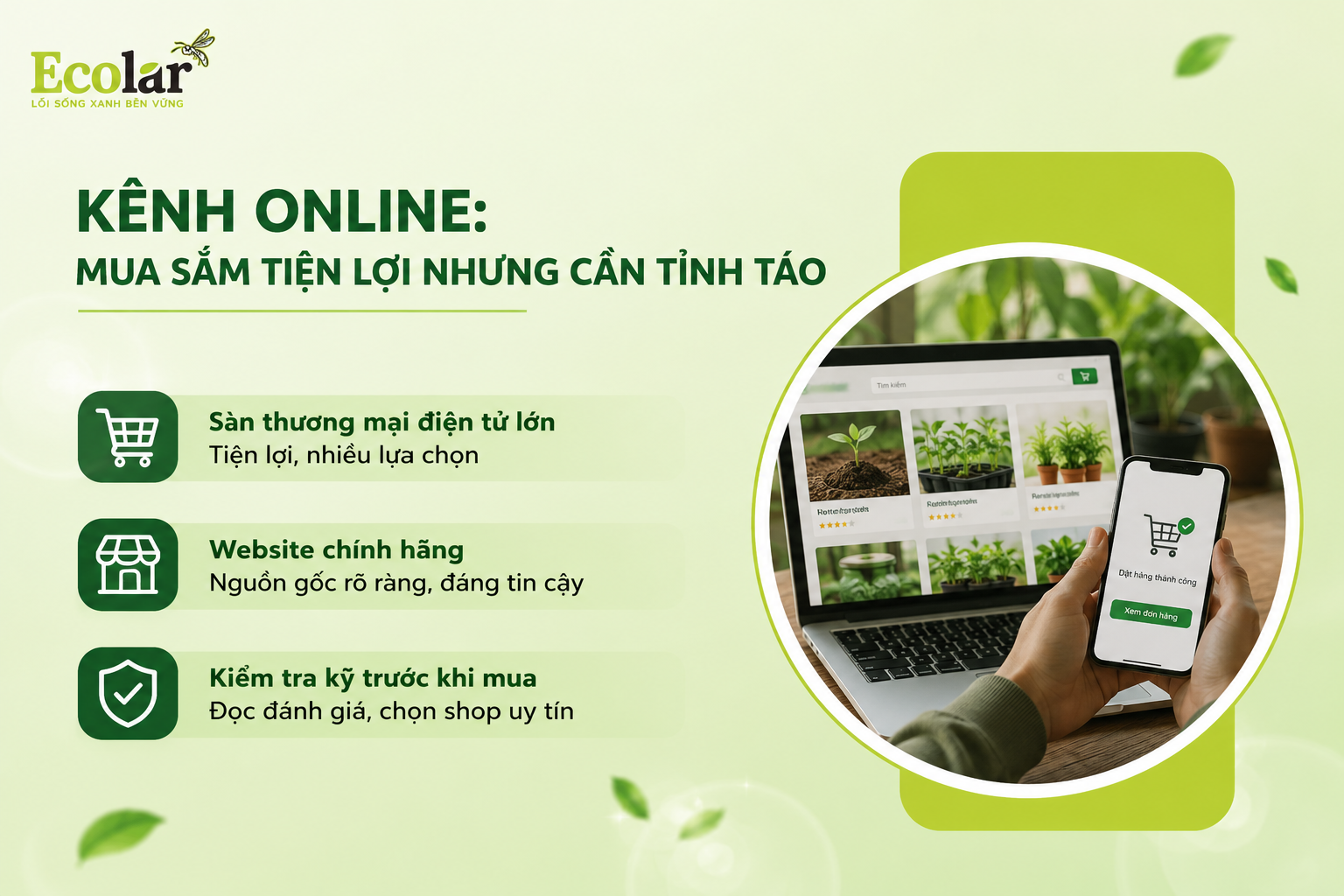 Kênh Online: Mua Sắm Tiện Lợi Nhưng Cần Tỉnh Táo