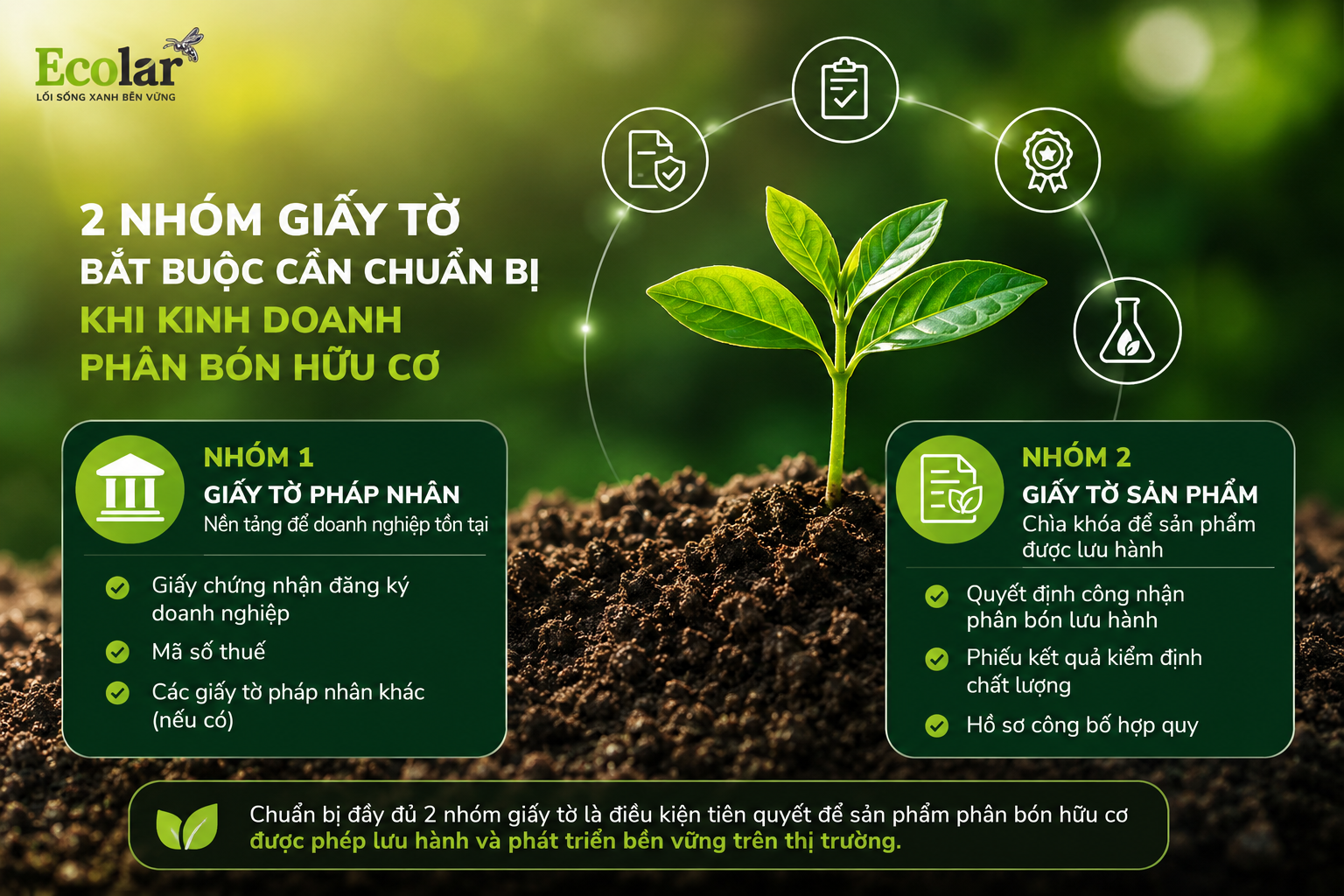 2 Nhóm Giấy Tờ Bắt Buộc Cần Chuẩn Bị Khi Kinh Doanh Phân Bón Hữu Cơ