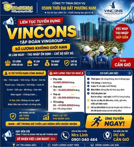 Tuyển Dụng Việc Làm Cần Giờ 2026 – Cơ Hội Gia Nhập Đội Ngũ Oshin Thời Đại Đất Phương Nam