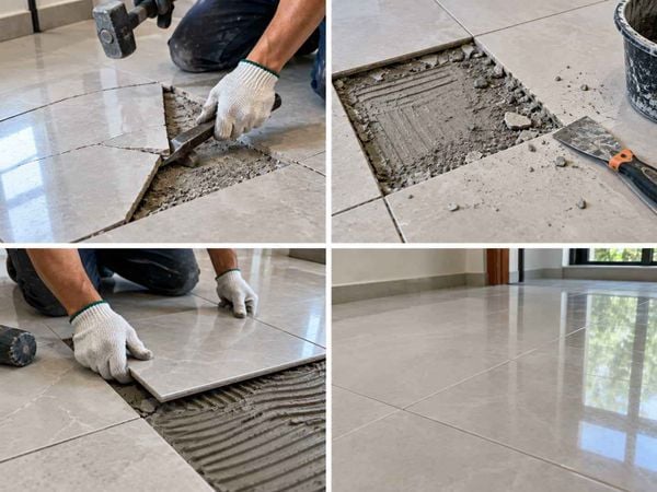 Cách khắc phục gạch lát nền bị nứt