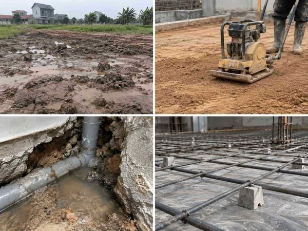 Vì sao nền nhà bị lún