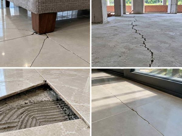 Vì sao gạch lát nền bị nứt?