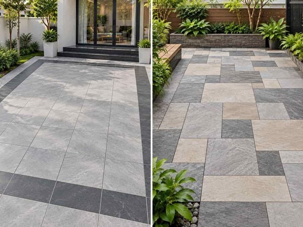 Cách xếp gạch sân vườn đẹp
