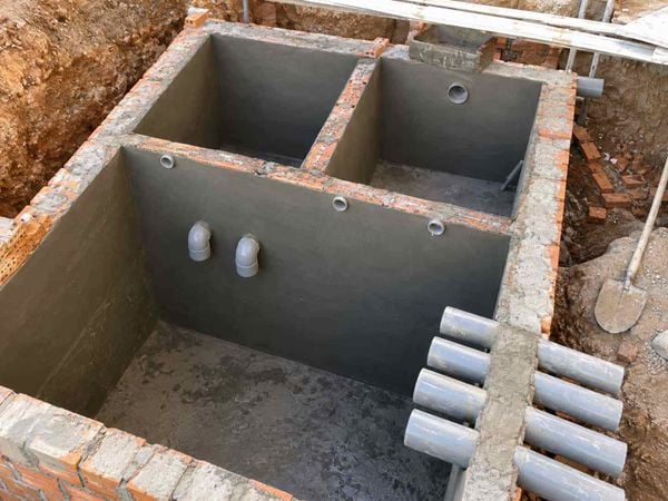 Cách xây bể phốt 3 ngăn