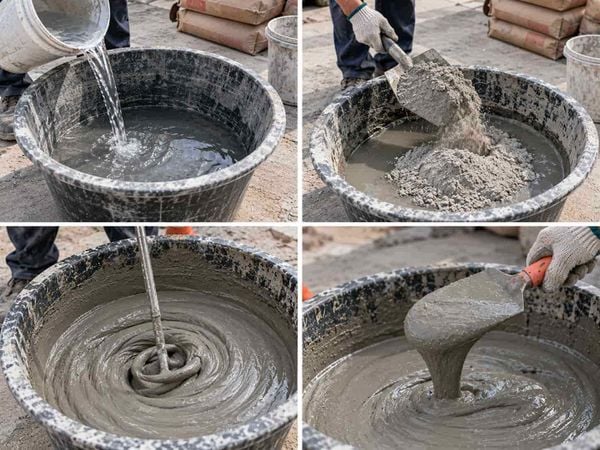 Cách trộn hồ dầu đúng