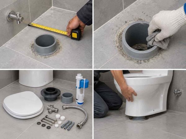 Cách Lắp Bồn Cầu Đúng Kỹ Thuật
