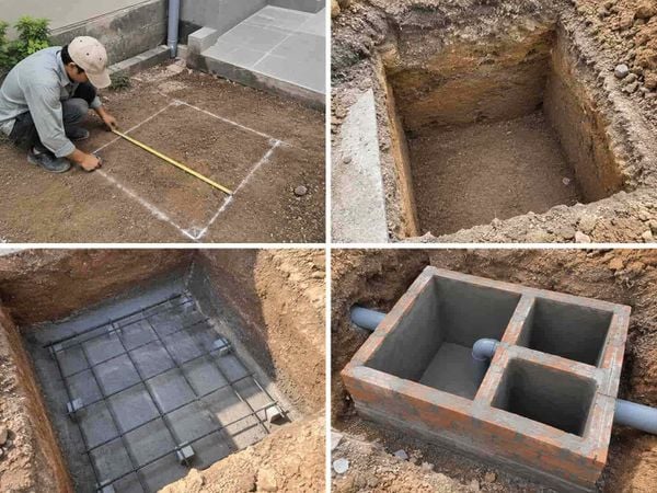 Cách xây hố ga thoát nước gia đình