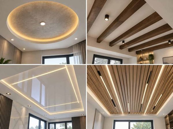 Mẫu xi măng trát trần nhà đẹp