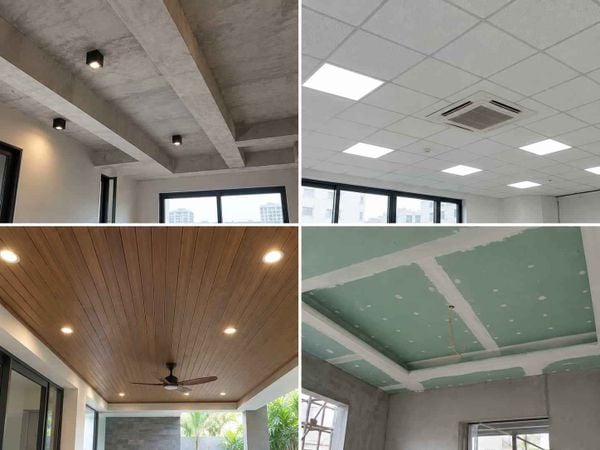 Mẫu xi măng trát trần nhà đẹp