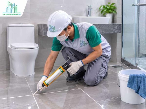 Thay ron gạch cũ bằng keo chà ron Epoxy 2 thành phần