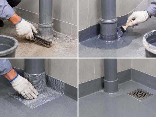 Cách chống thấm cổ ống nhà vệ sinh