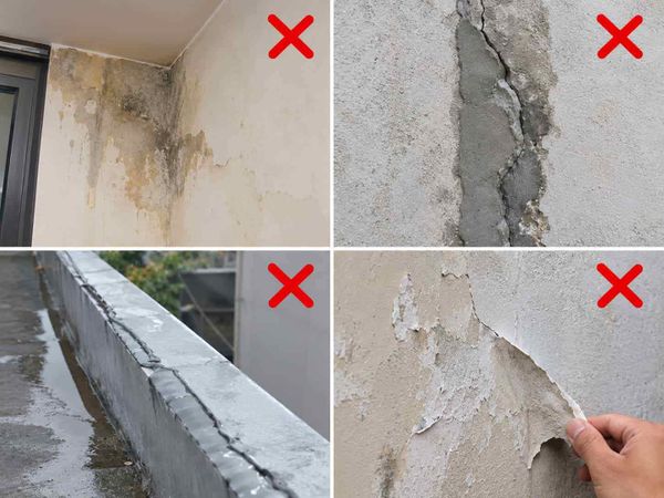 Những lỗi thường gặp khi chống thấm tường giáp ranh
