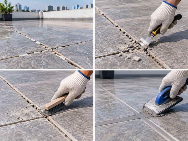 Cách chống thấm sân thượng đã lát gạch