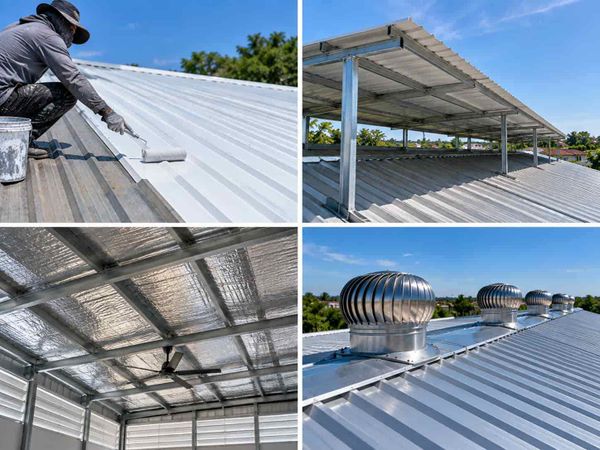 Cách chống nóng mái tôn phổ biến
