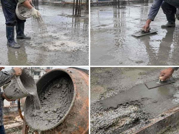 Những cách xử lý không nên làm khi bê tông gặp mưa