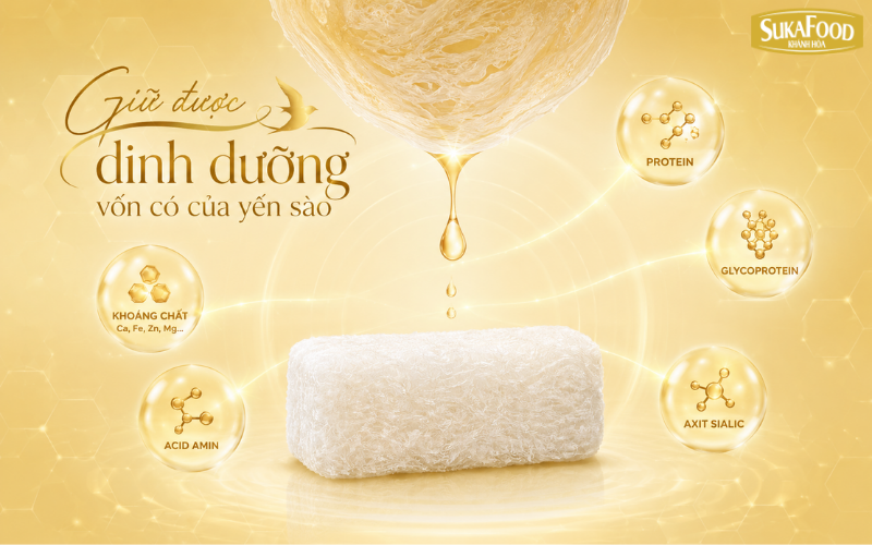 Giá trị dinh dưỡng trong yến sấy thăng hoa