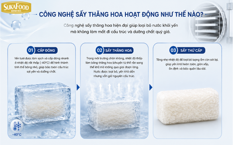 Quy trình sấy thăng hoa