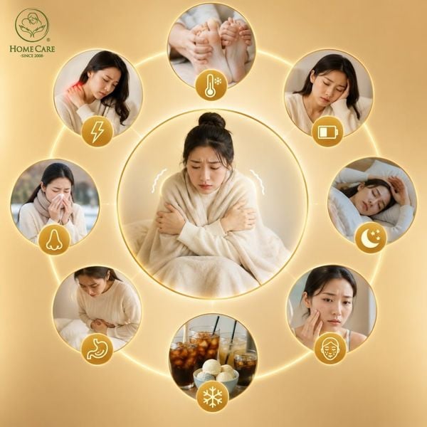 Dấu hiệu nhận biết cơ thể có hàn khí