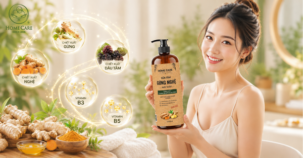 Bảng thành phần sữa tắm Gừng Nghệ Mây Mây có gì đặc biệt?