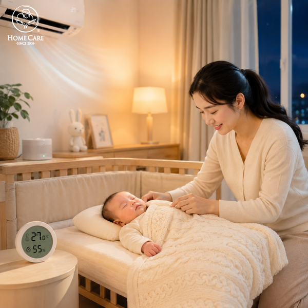 Điều chỉnh nhiệt độ phòng phù hợp cho bé