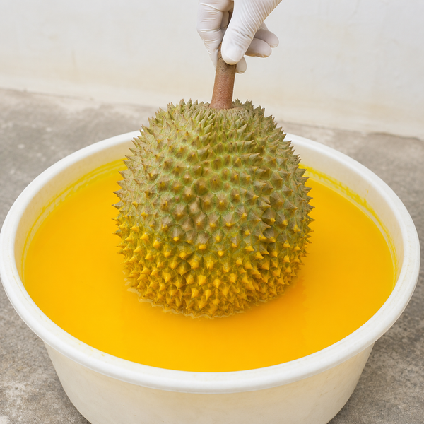 Sử dụng Chất Vàng Ô trong bảo quản trái Sầu riêng
