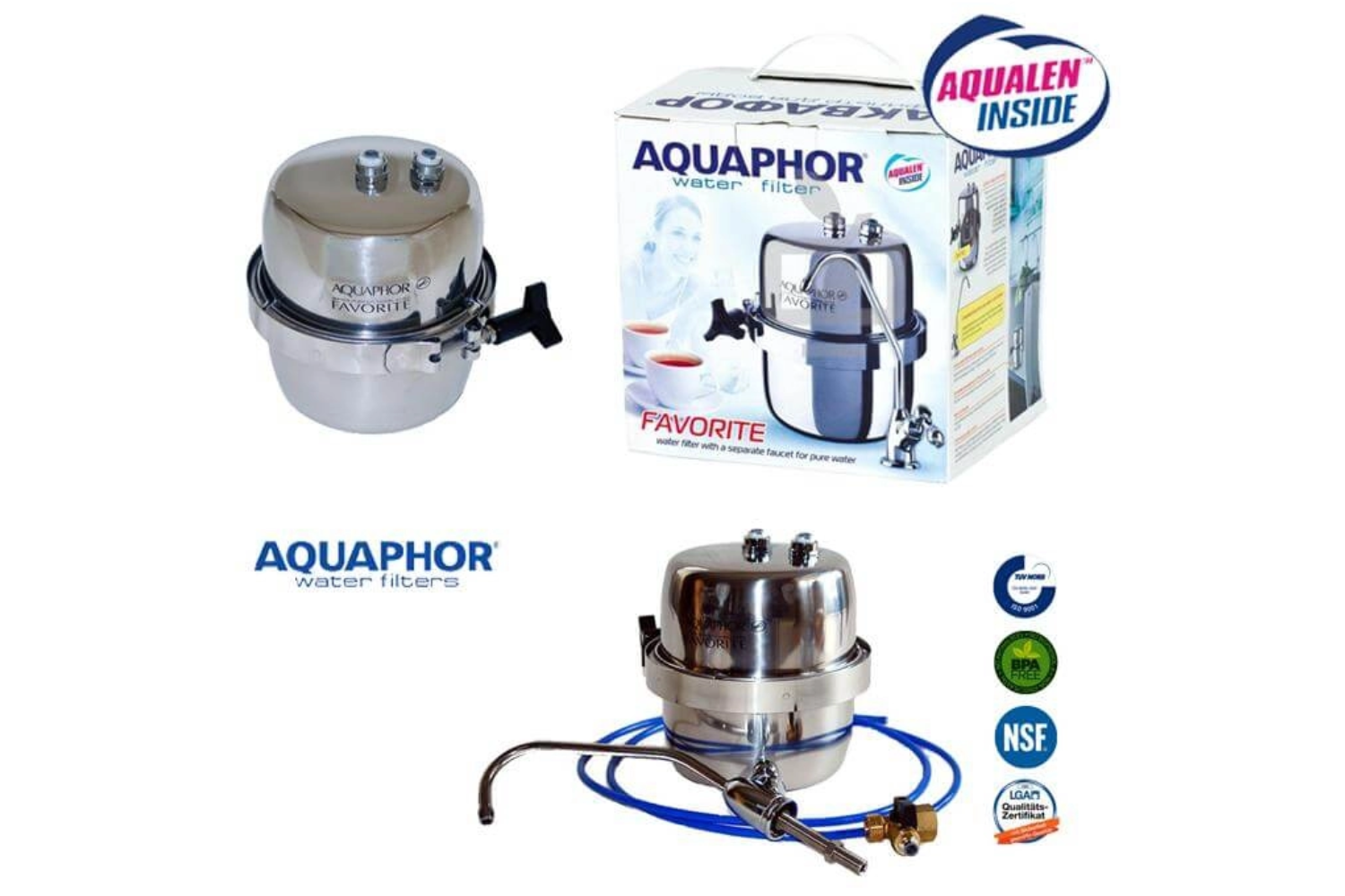 Aquaphor Favorite có tỉ lệ lọc cao 2.5 lít/phút, hiệu quả lọc 100%