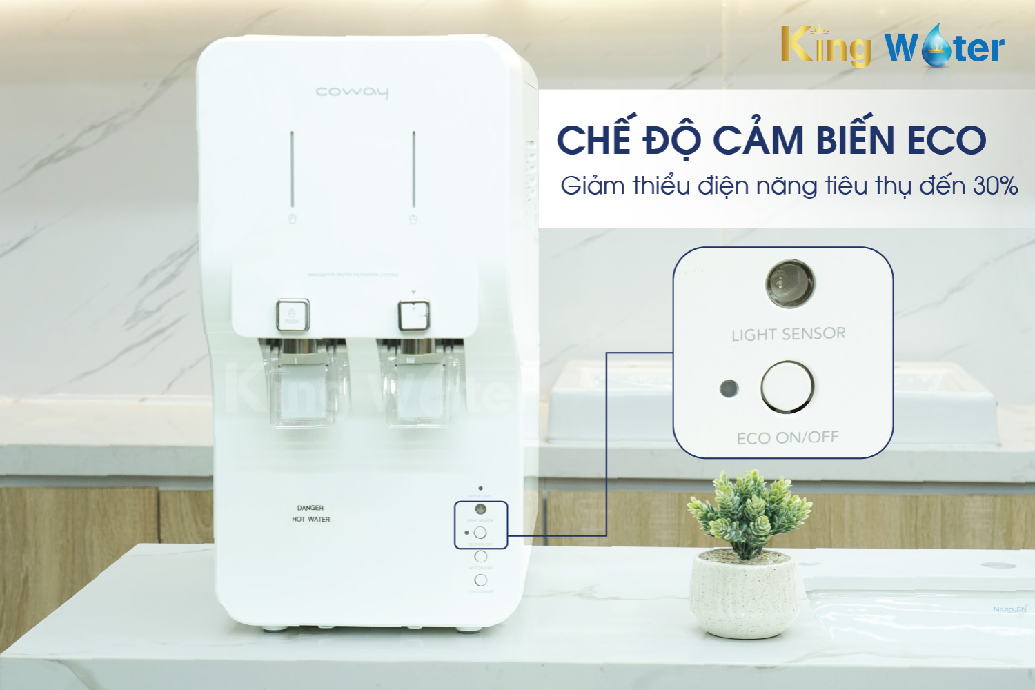 Coway NEO 2 sẽ tự chuyển sang chế độ tiết kiệm vào ban đêm