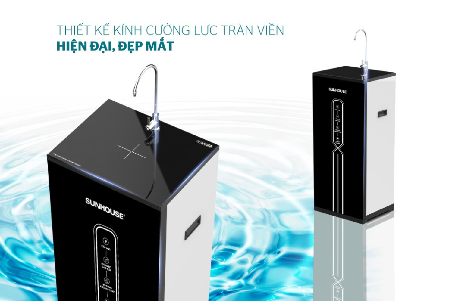 SUNHOUSE SHA8839K sở hữu thiết kế màu đen sang trọng