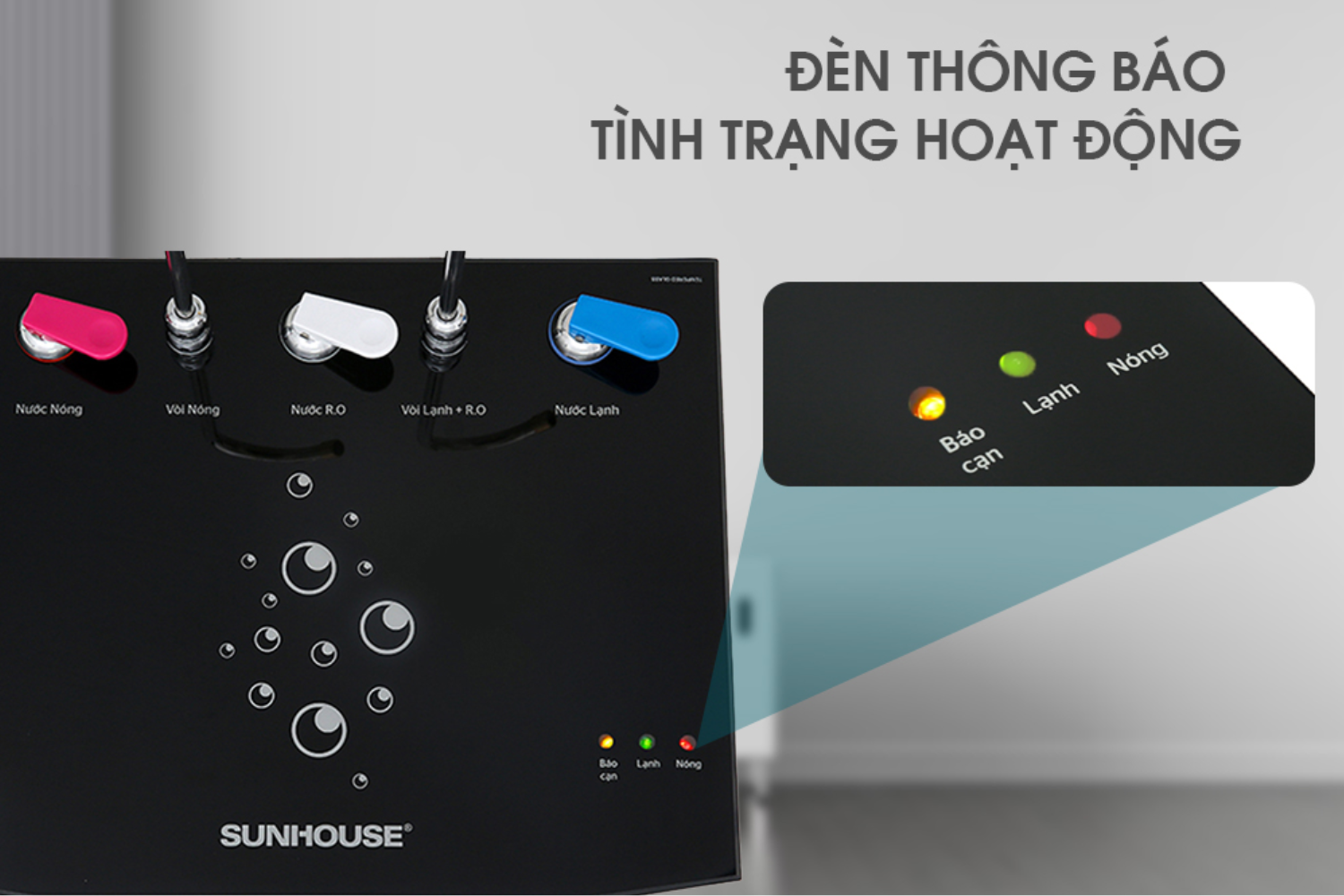 3 đèn thông báo tình trạng hoạt động