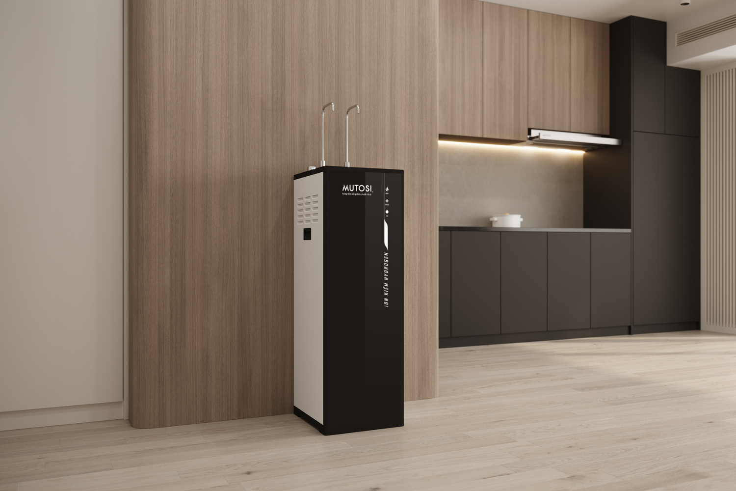 Máy lọc nước Mutosi MP-S109H sở hữu dáng tủ đứng vững chắc