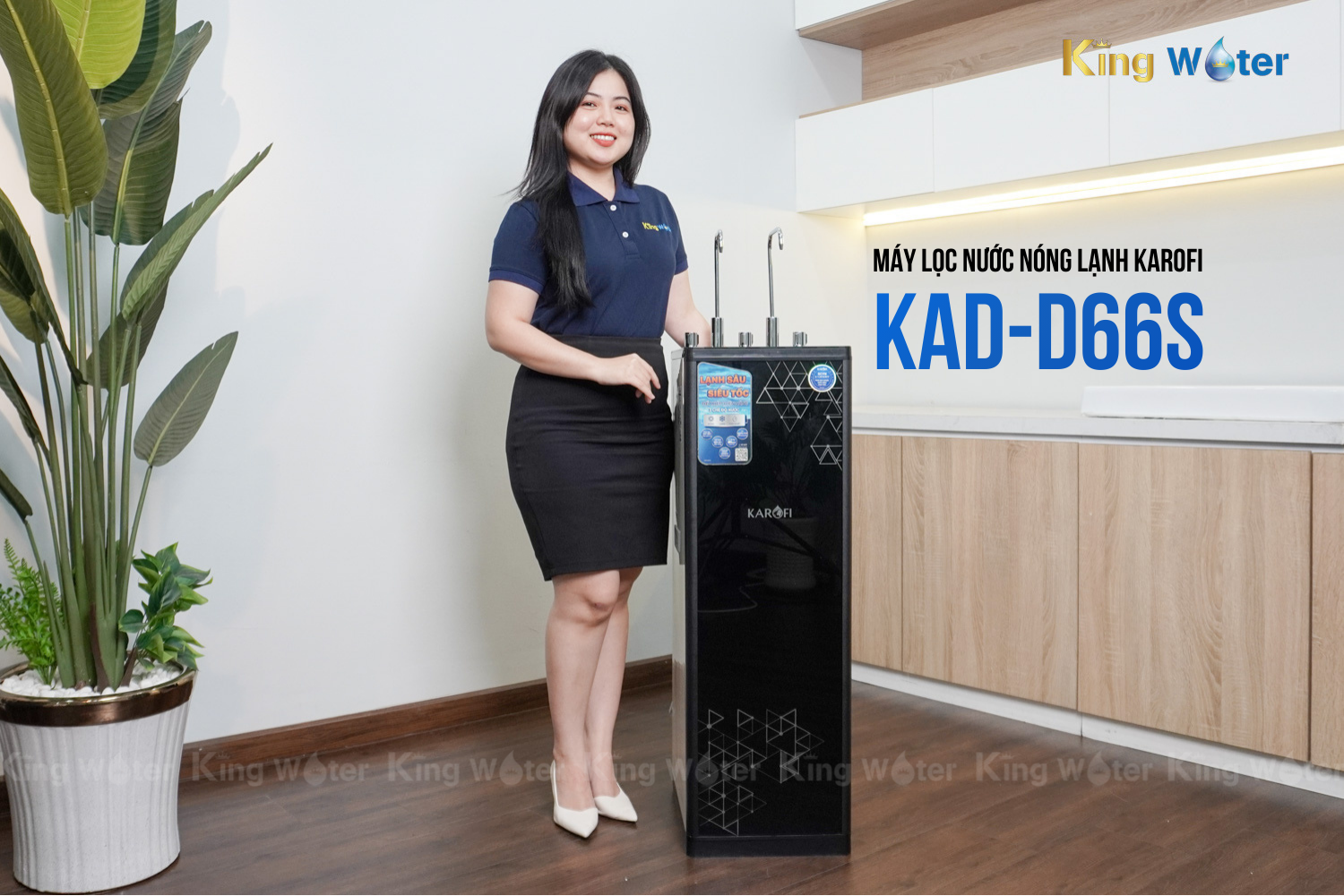 Máy Lọc Nước R.O Nóng Lạnh Karofi KAD-D66S